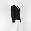 Max Mara Black Single Breasted Short Blazer Jacket