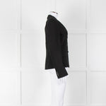 Max Mara Black Single Breasted Short Blazer Jacket