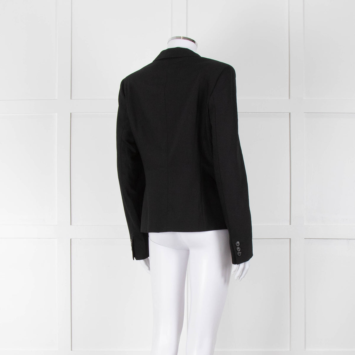 Max Mara Black Single Breasted Short Blazer Jacket