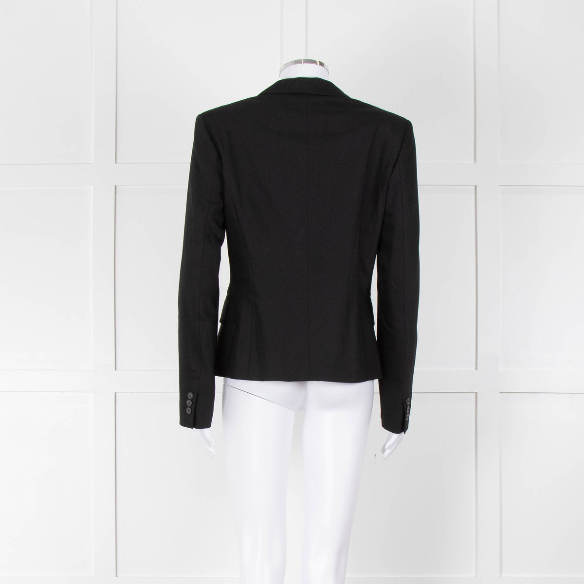 Max Mara Black Single Breasted Short Blazer Jacket