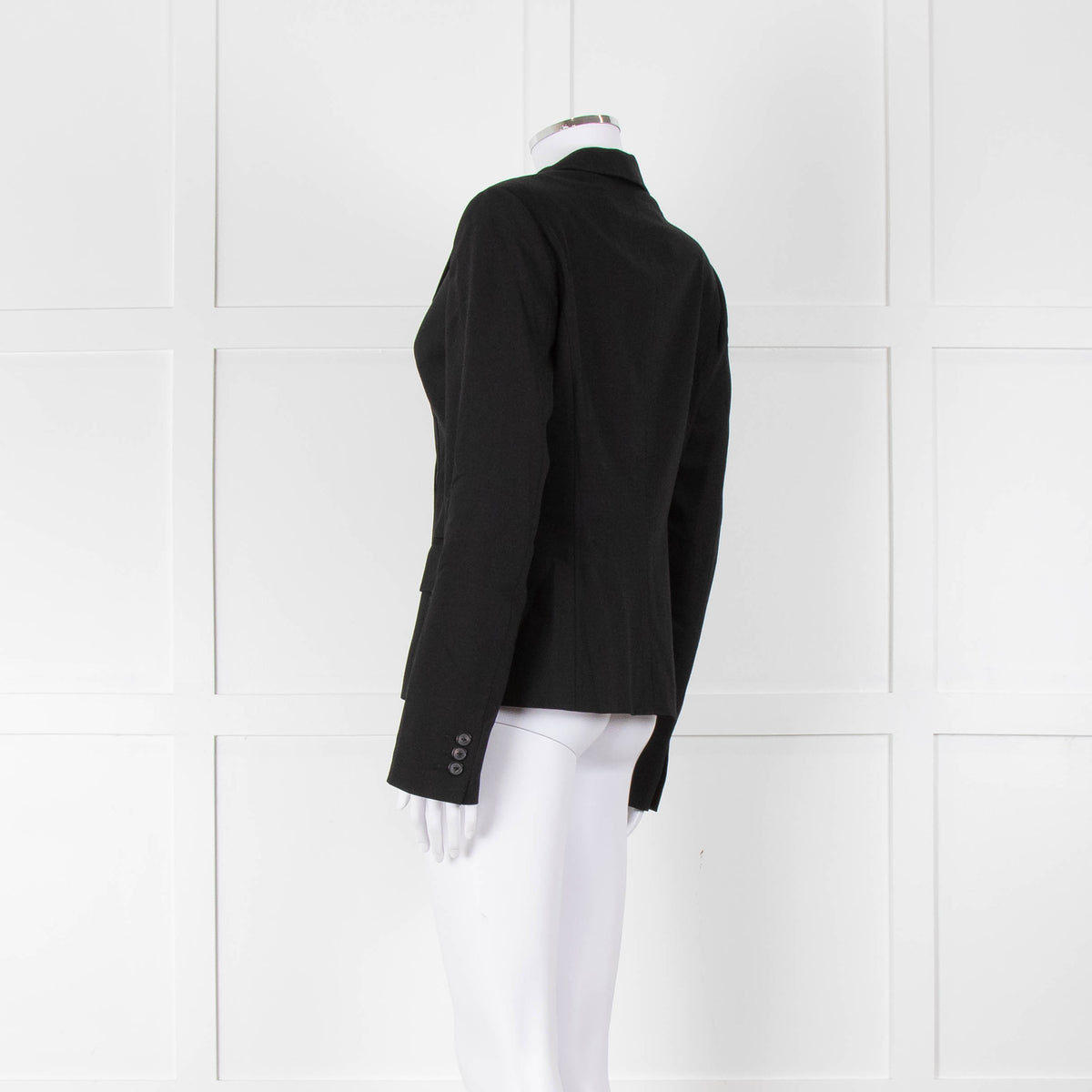 Max Mara Black Single Breasted Short Blazer Jacket