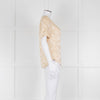 Isabel Marant Pale Yellow Side Knot Short Sleeve Top