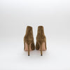 Gianvito Rossi Khaki Suede Vamp Peep Toe Shoes