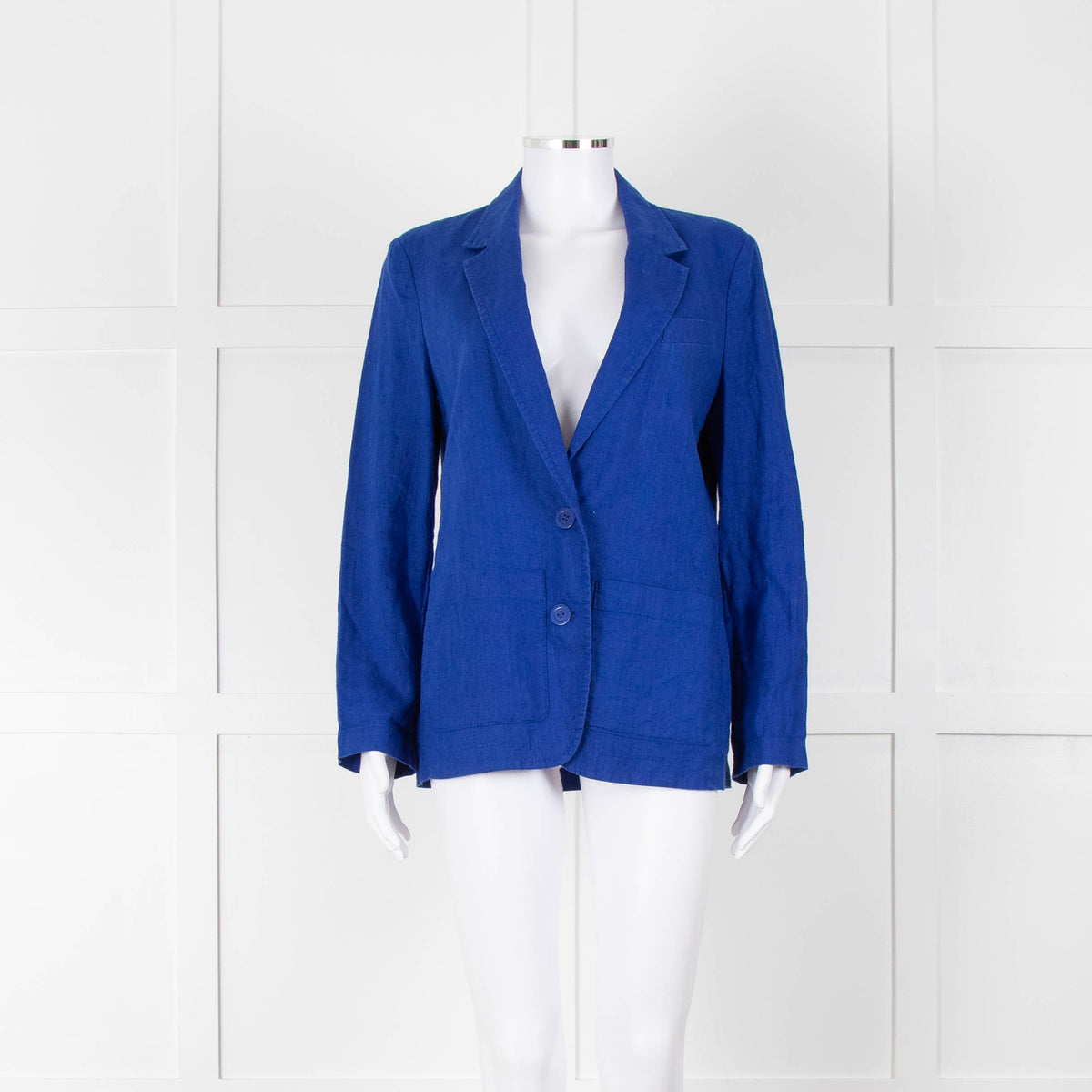 Zyga Linn Laundry Royal Blue Linen Blazer Jacket
