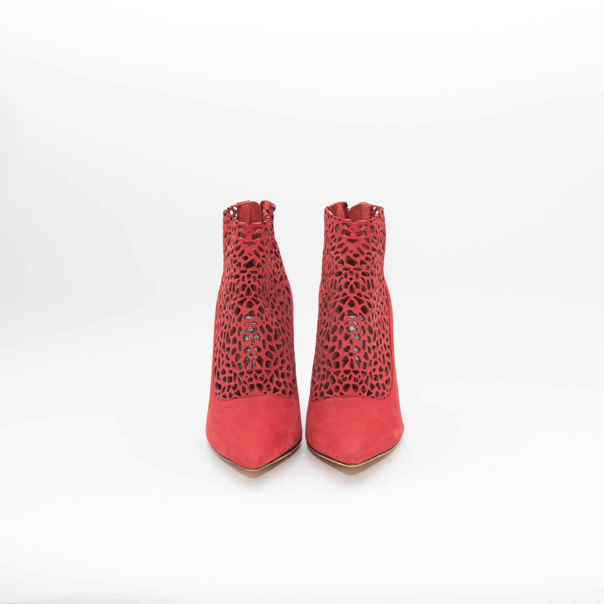 Jimmy Choo Red Cut Out Shoe Boots