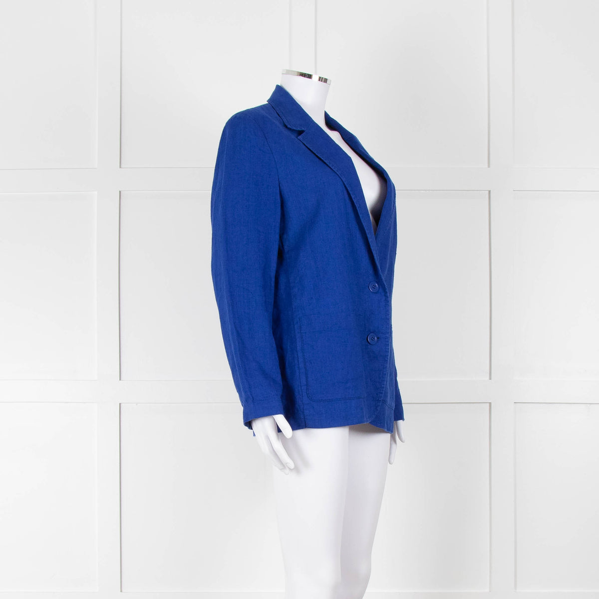 Zyga Linn Laundry Royal Blue Linen Blazer Jacket