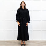 Donna Ida x Fran Bacon Titania Midsummer Denim Button Down Maxi Dress