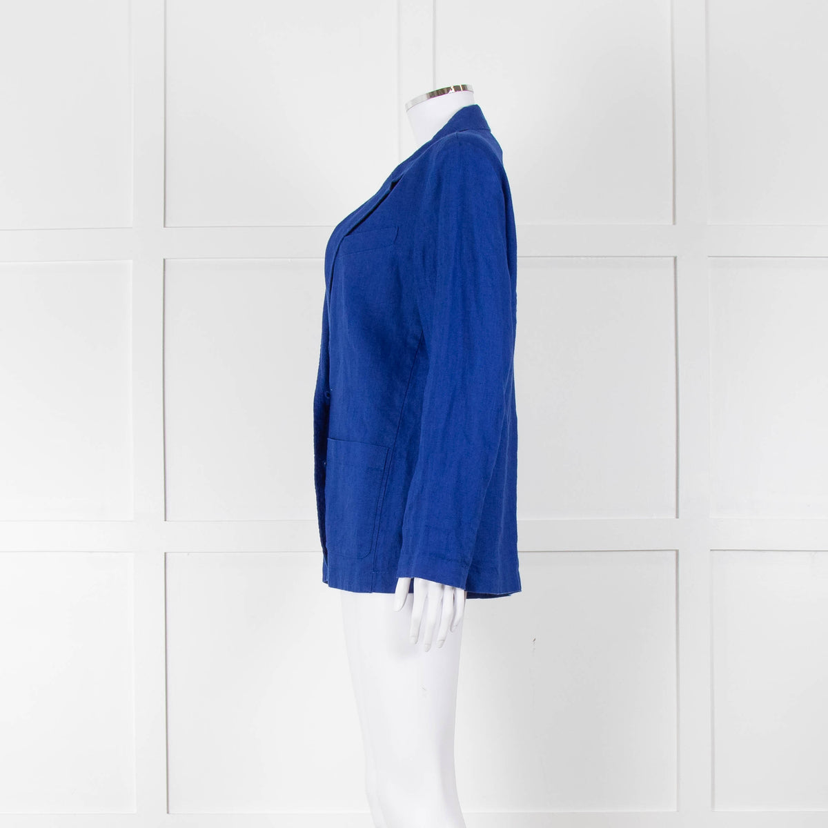 Zyga Linn Laundry Royal Blue Linen Blazer Jacket