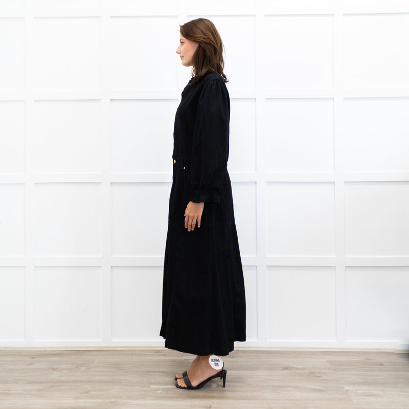Donna Ida x Fran Bacon Titania Midsummer Denim Button Down Maxi Dress