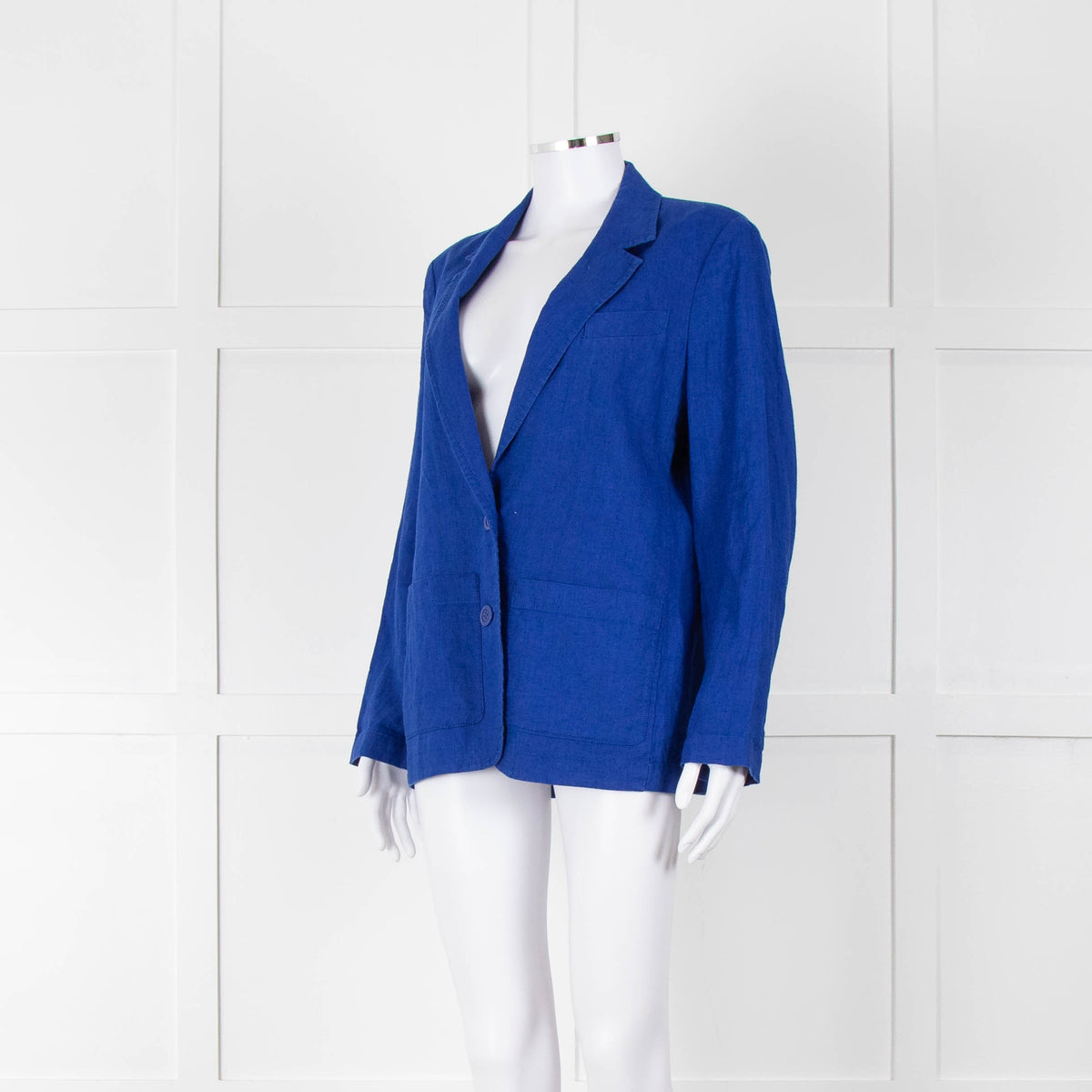 Zyga Linn Laundry Royal Blue Linen Blazer Jacket