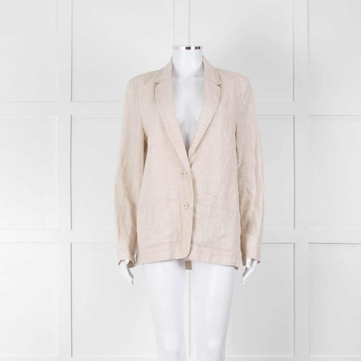 Zyga Linn Laundry Beige Linen Blazer Jacket