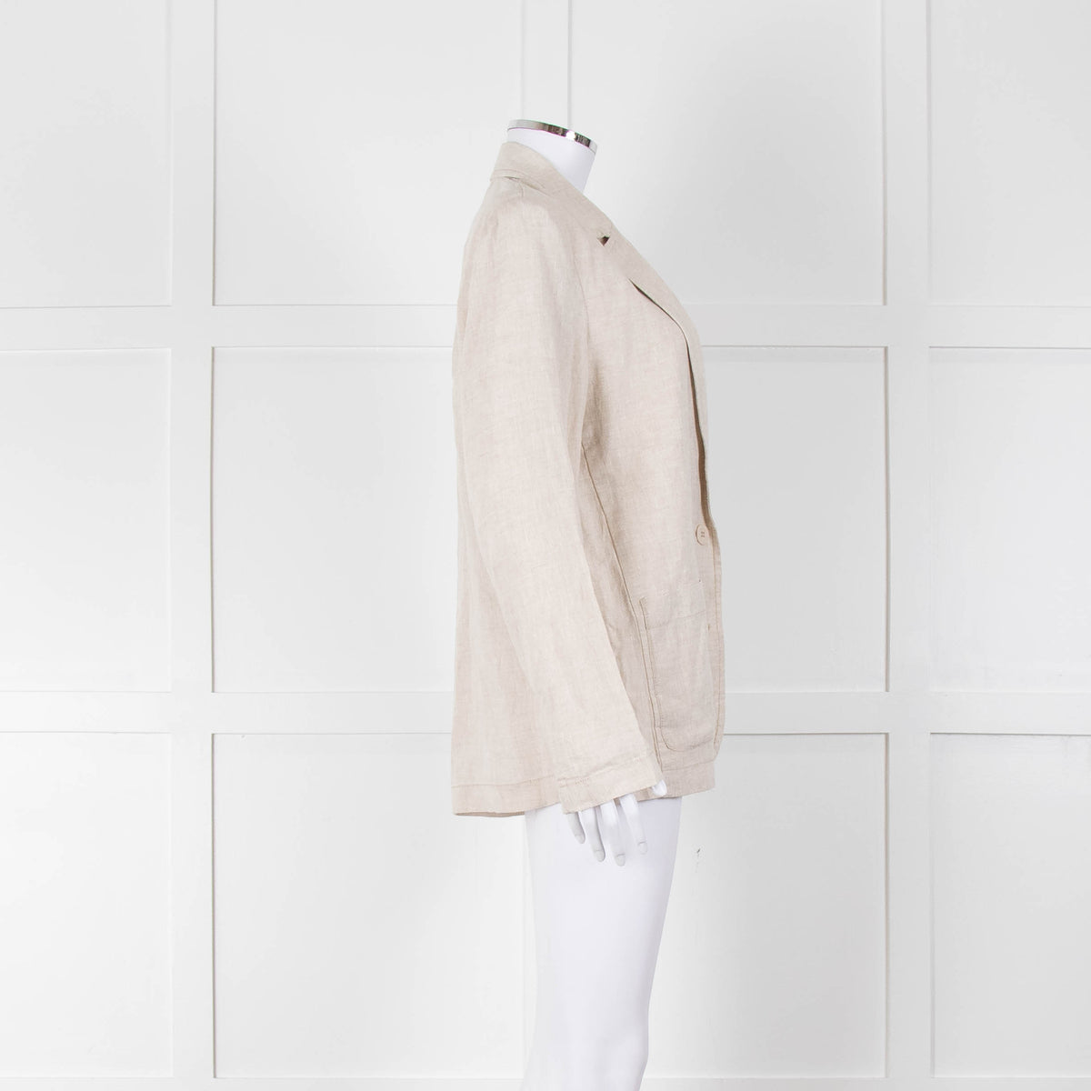 Zyga Linn Laundry Beige Linen Blazer Jacket
