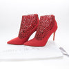 Jimmy Choo Red Cut Out Shoe Boots