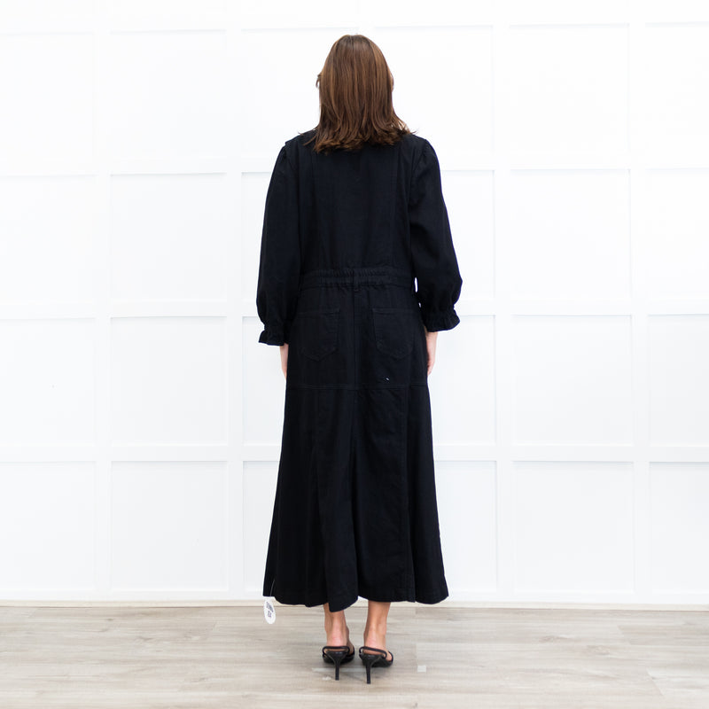 Donna Ida x Fran Bacon Titania Midsummer Denim Button Down Maxi Dress