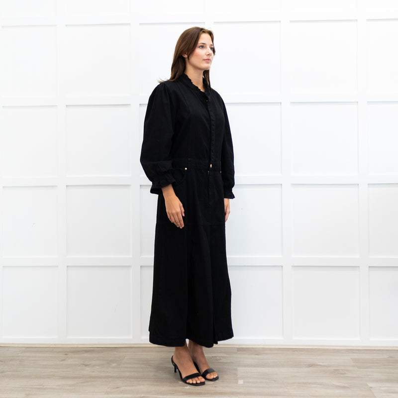 Donna Ida x Fran Bacon Titania Midsummer Denim Button Down Maxi Dress
