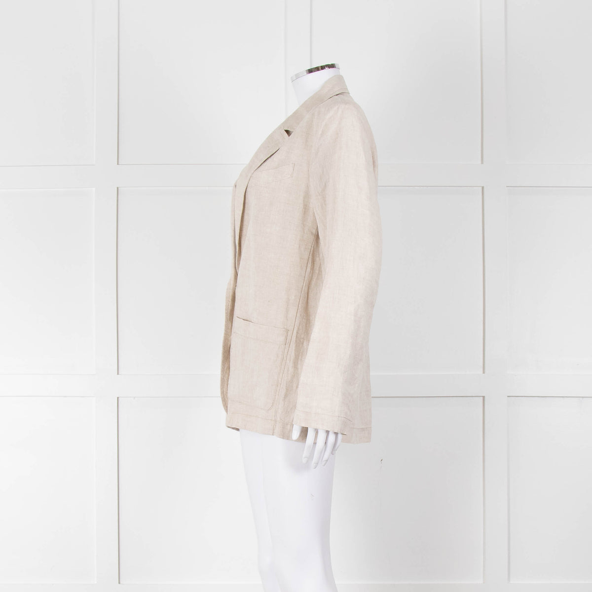 Zyga Linn Laundry Beige Linen Blazer Jacket