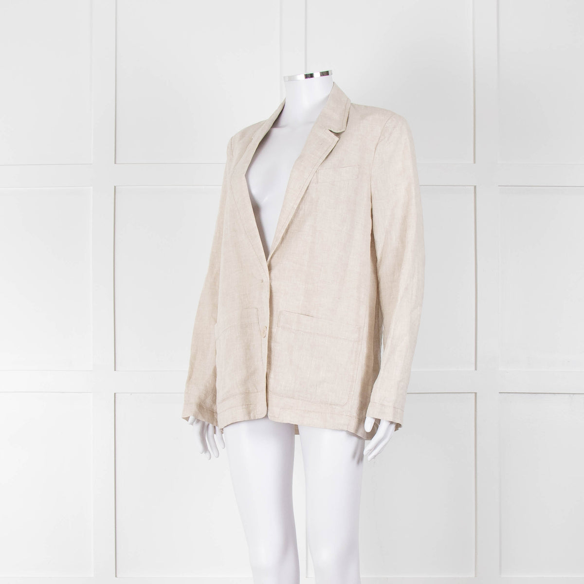 Zyga Linn Laundry Beige Linen Blazer Jacket