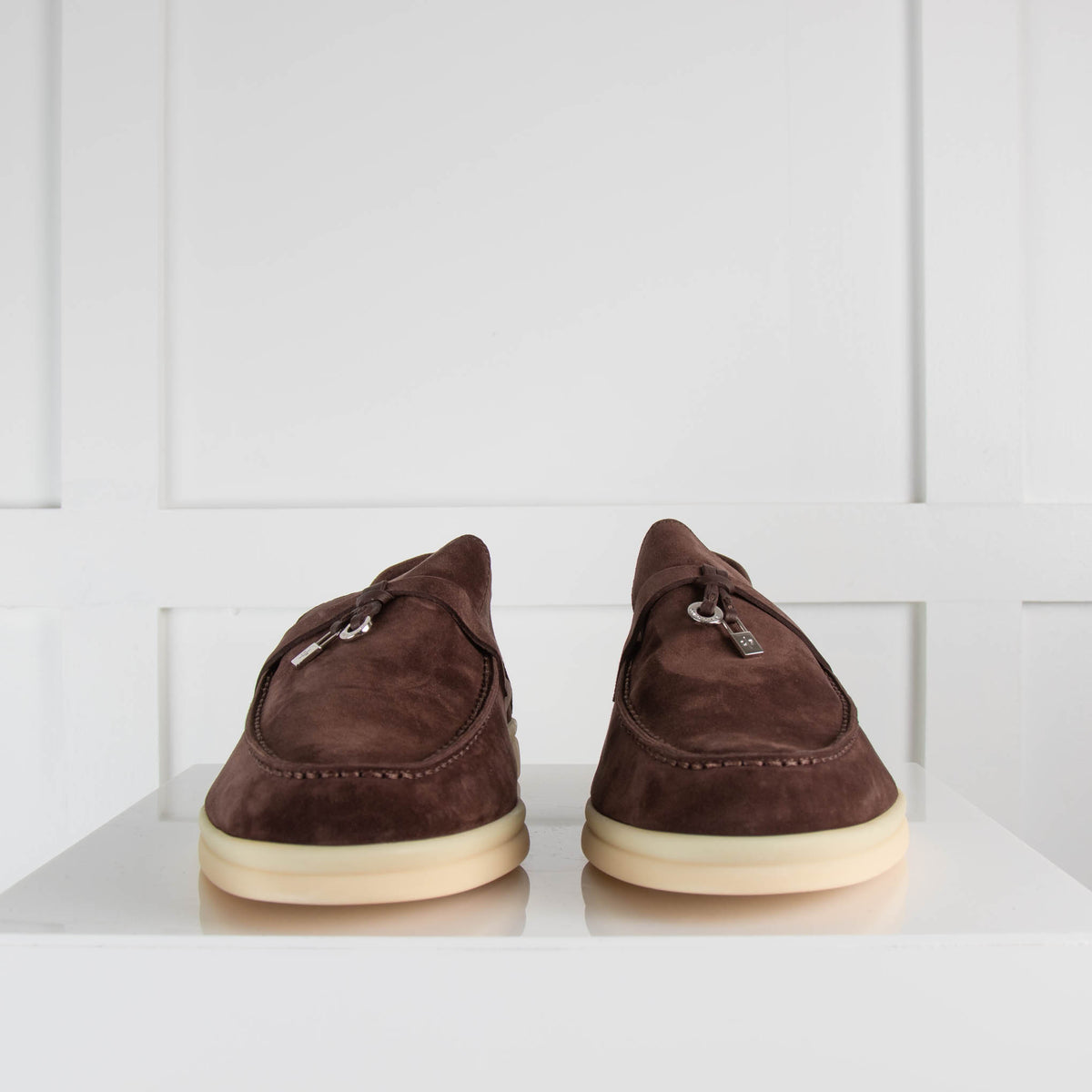 Loro Piana Brown Summer Charms Loafers