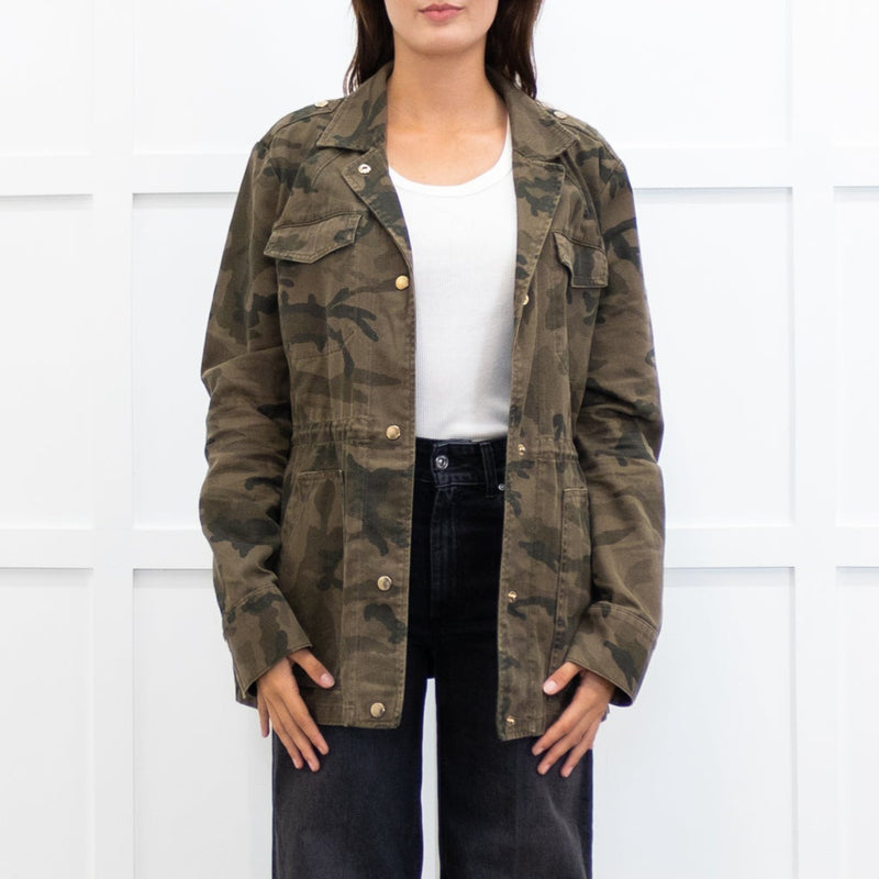 Me + Em Army Green Camo Jacket