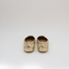 Tory Burch Gold Minnie Travel Ballet Flat Shoes