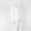 Bella Dahl White Smock Style Long Sleeve Top