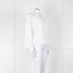Bella Dahl White Smock Style Long Sleeve Top