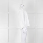 Bella Dahl White Smock Style Long Sleeve Top
