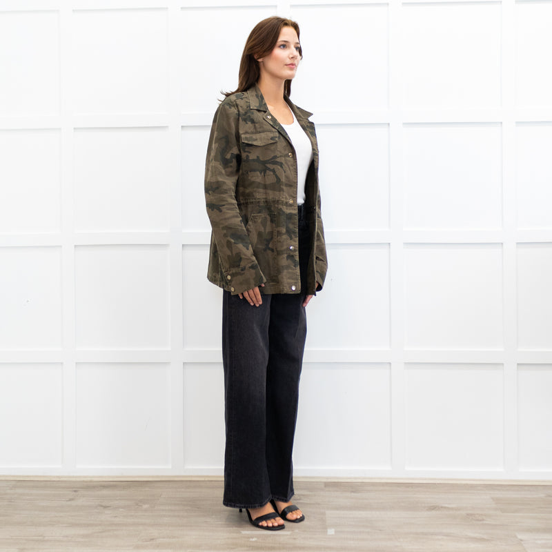 Me + Em Army Green Camo Jacket