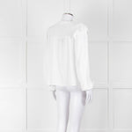 Bella Dahl White Smock Style Long Sleeve Top