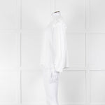 Bella Dahl White Smock Style Long Sleeve Top