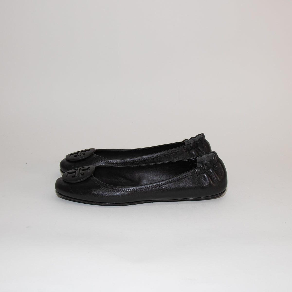 Tory Burch Black Minnie Travel Ballet Flat