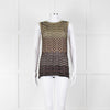 M Missoni Black Gold Lurex Sleeveless Top