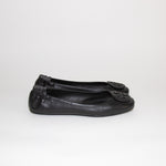 Tory Burch Black Minnie Travel Ballet Flat