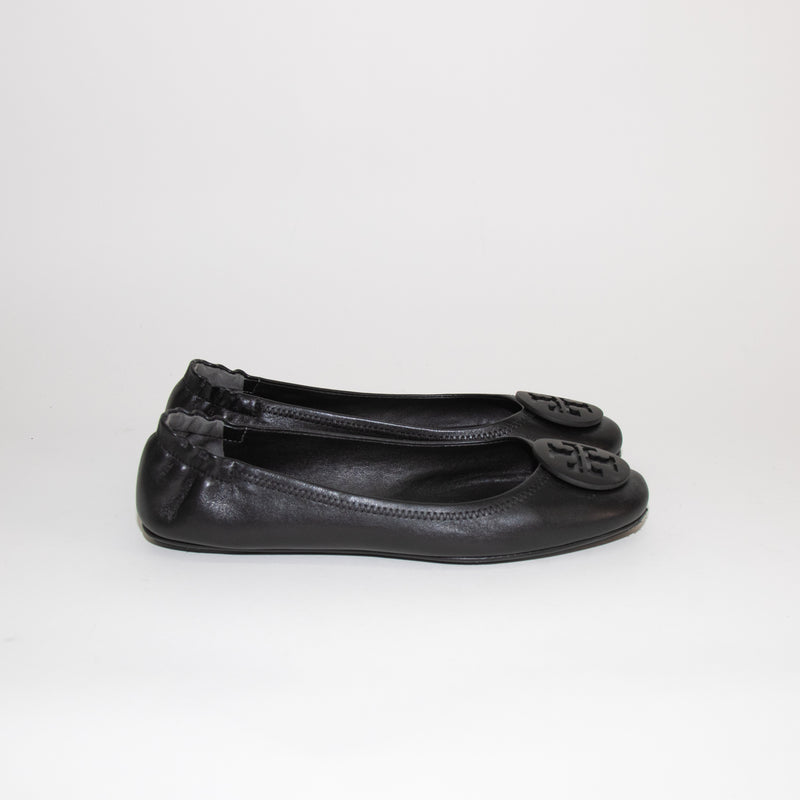 Tory Burch Black Minnie Travel Ballet Flat