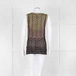 M Missoni Black Gold Lurex Sleeveless Top