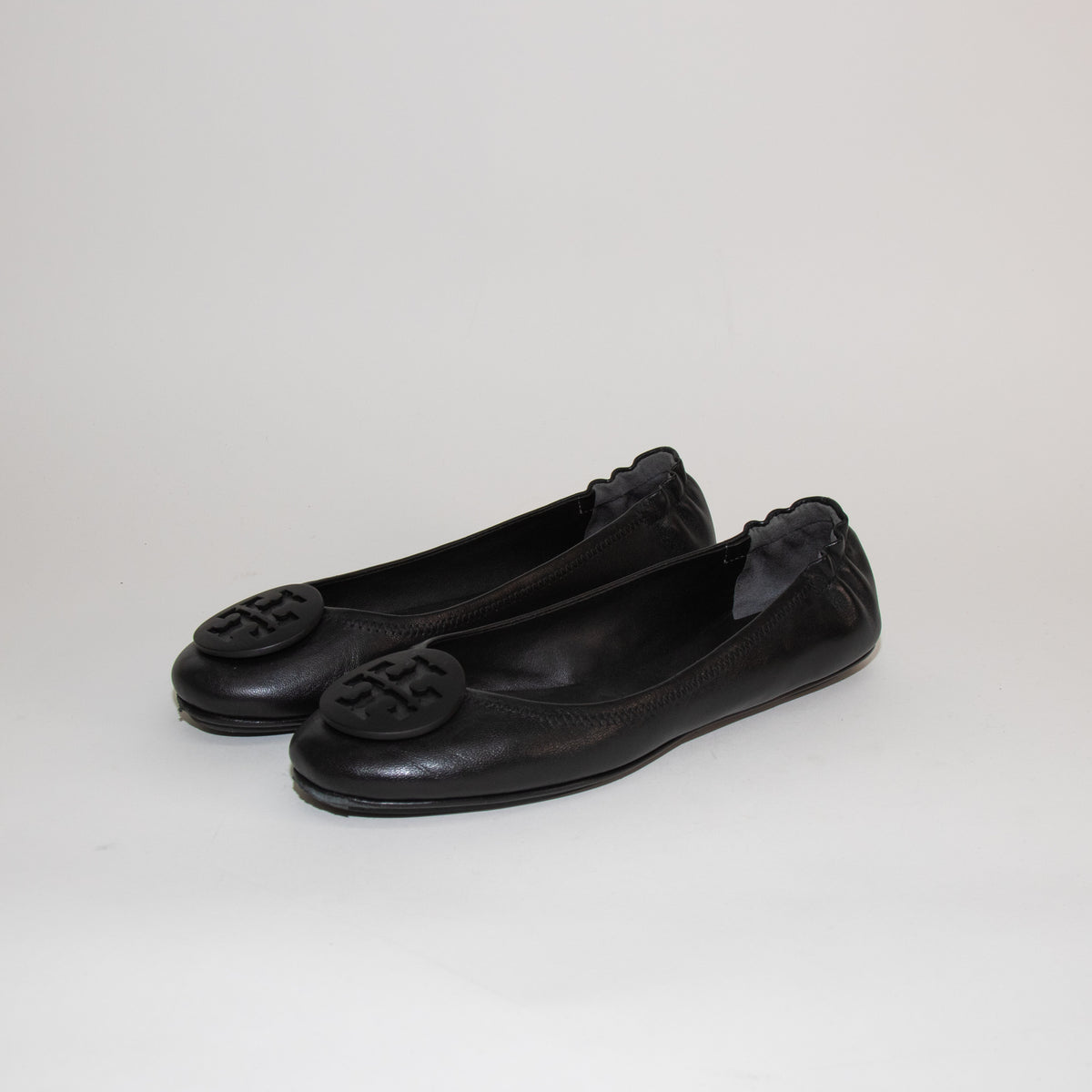 Tory Burch Black Minnie Travel Ballet Flat