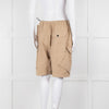 Raey Beige Elasticated Waist Oversized Cotton Shorts