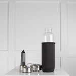 Glacce Crystal Elixir Water Bottle with Obsidian Crystal