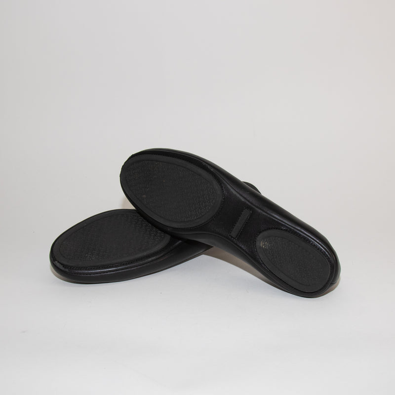 Tory Burch Black Minnie Travel Ballet Flat