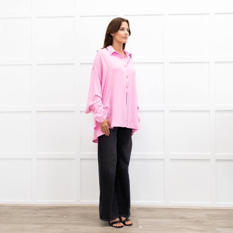 Sleeper Sugar Pink Oversized Shirt
