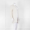Amina Rubinacci Light Grey Silver Sequin Edge To Edge Cardigan