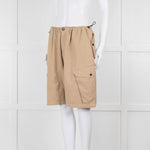 Raey Beige Elasticated Waist Oversized Cotton Shorts