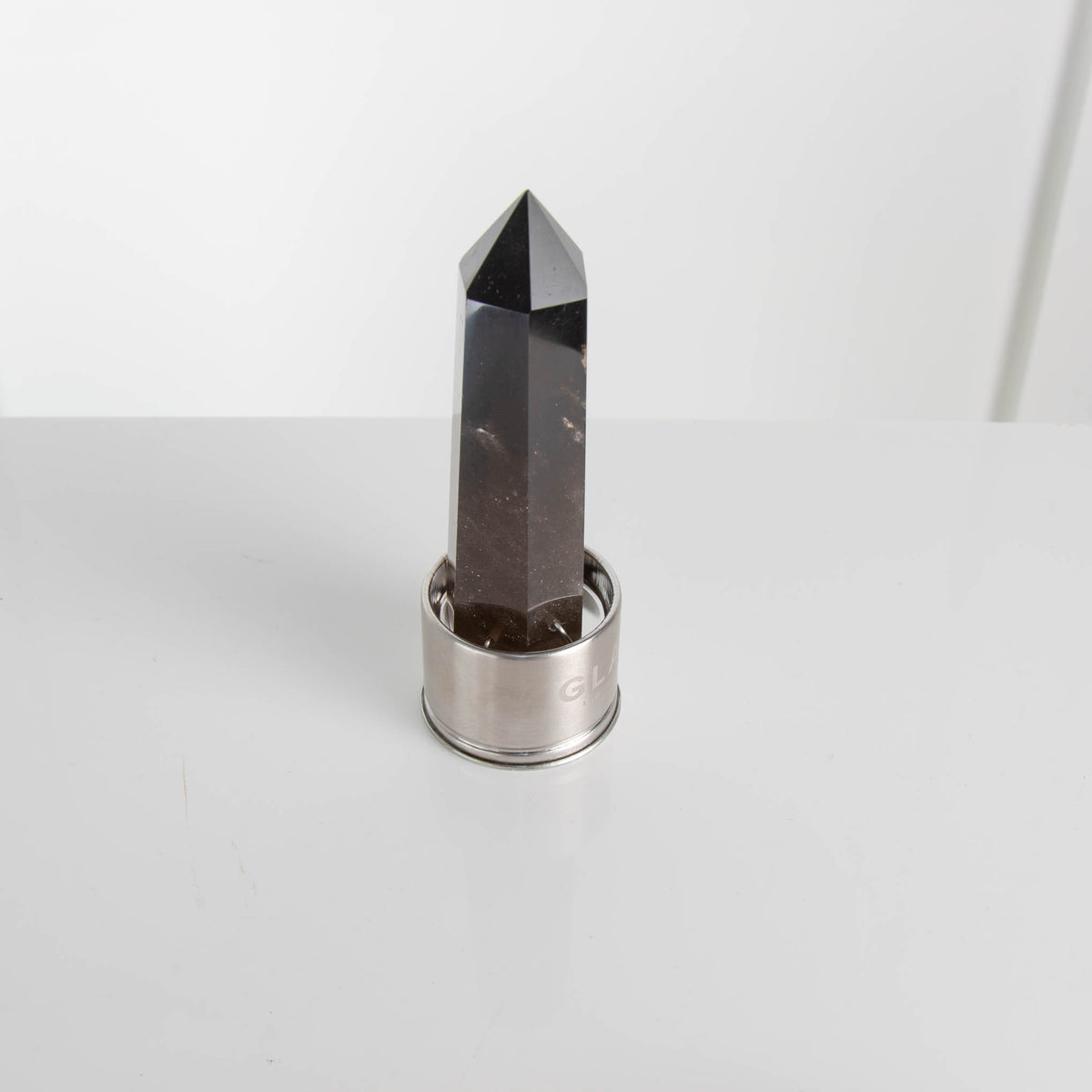 Glacce Crystal Elixir Water Bottle with Smokey Quartz Crystal