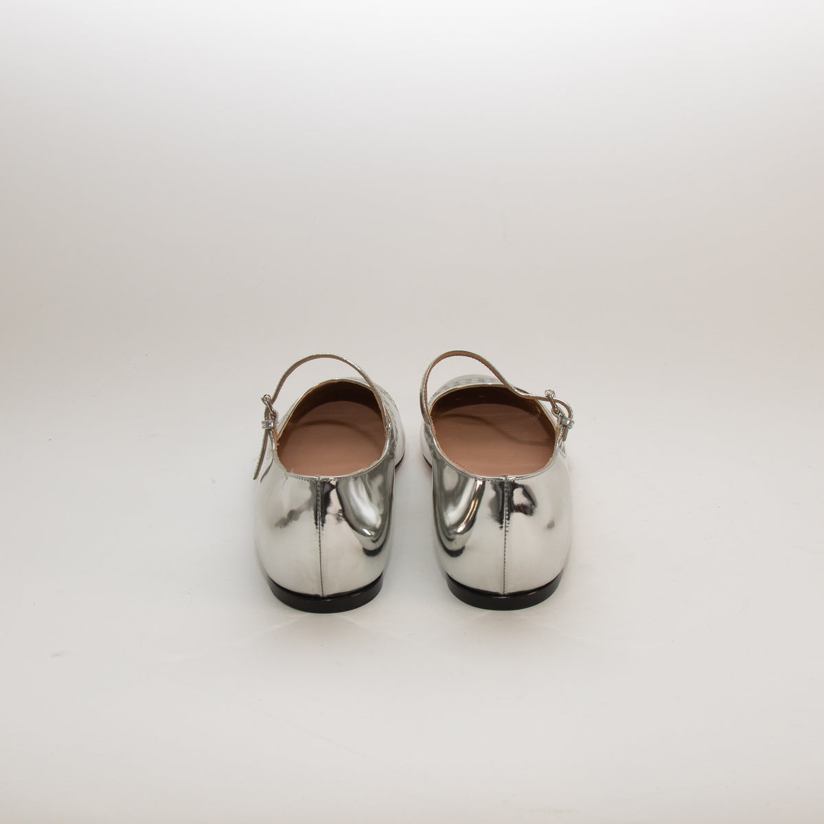 Giambattista Valli Silver Mary Jane Shoes