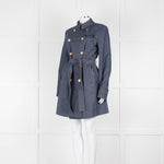 Marella Blue Denim Trench Coat