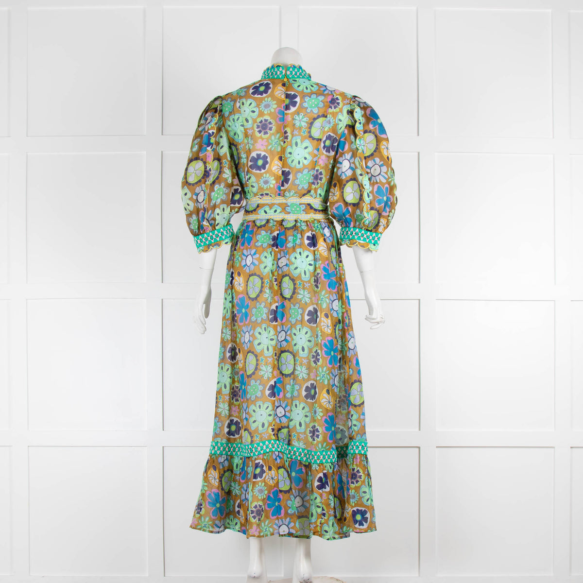 Ceclia B Multi Coloured Floral Belted Maxi Dress