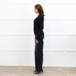 Brora Dark Grey Merino Wool Zip Cardigan