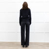 Brora Dark Grey Merino Wool Zip Cardigan
