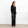 Brora Dark Grey Merino Wool Zip Cardigan