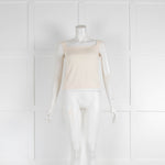 Jil Sander Cream Silk Vest